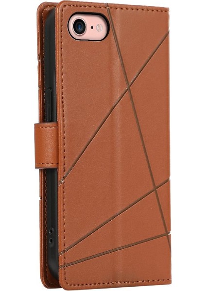 Iphone 7/8 Için Flip Case Kickstand Şok Emici Darbeye Üç Kart (Yurt Dışından)