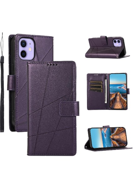 Iphone 12 Mini Darbeye Kickstand Üç Kart Yuvaları Şok Için Flip Case (Yurt Dışından)