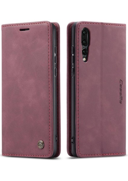Huawei P20 Pro Için Flip Case Vintage Pu Deri Cüzdan Flip Folio Kitap (Yurt Dışından)