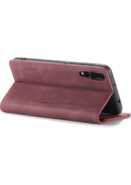 Huawei P20 Pro Için Flip Case Vintage Pu Deri Cüzdan Flip Folio Kitap (Yurt Dışından)