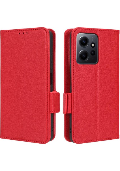 Xiaomi Redmi Için Not 12 4g Pu Deri Manyetik Cüzdan Yan Toka (Yurt Dışından)
