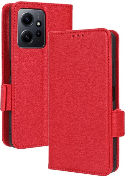 Xiaomi Redmi Için Not 12 4g Pu Deri Manyetik Cüzdan Yan Toka (Yurt Dışından) modelleri