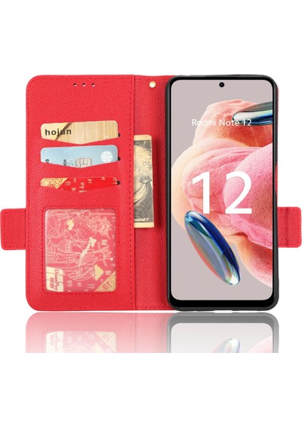 Xiaomi Redmi Için Not 12 4g Pu Deri Manyetik Cüzdan Yan Toka (Yurt Dışından) fırsatları