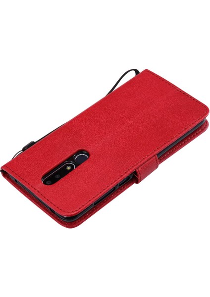 Kart Yuvası Klasik Düz Renk Yüksek Telefon ile Nokia 3.1 Plus Için Flip Case (Yurt Dışından)