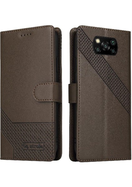 Xiaomi Poco X3 Nfc Üç Kart Yuvaları Için Flip Case Kickstand Darbeye 4 (Yurt Dışından)