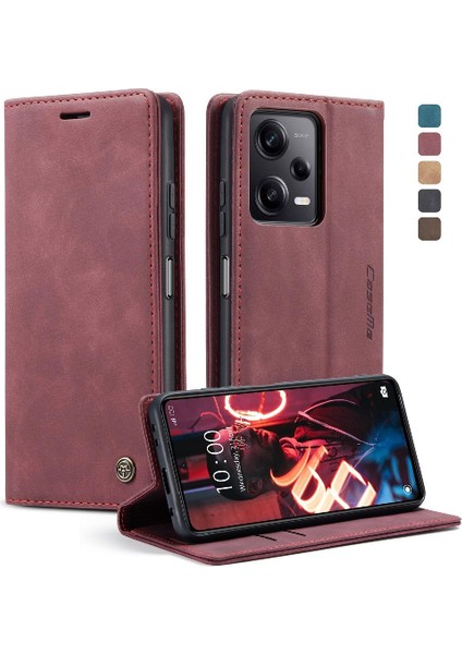 Xiaomi Poco X5 Pro 5g Flip Için Flip Case Folio Kitap Manyetik Kapatma Pu (Yurt Dışından)