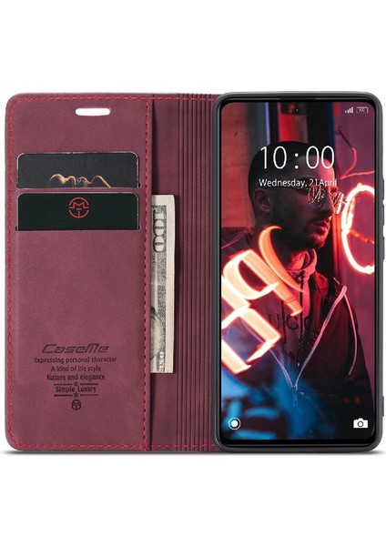 Xiaomi Poco X5 Pro 5g Flip Için Flip Case Folio Kitap Manyetik Kapatma Pu (Yurt Dışından)