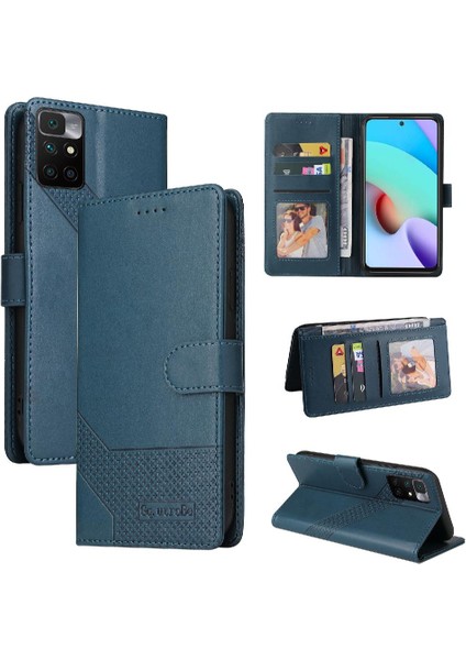 Xiaomi Redmi 10 4 Köşe Koruma Darbeye Üç Kart Için Flip Case (Yurt Dışından)