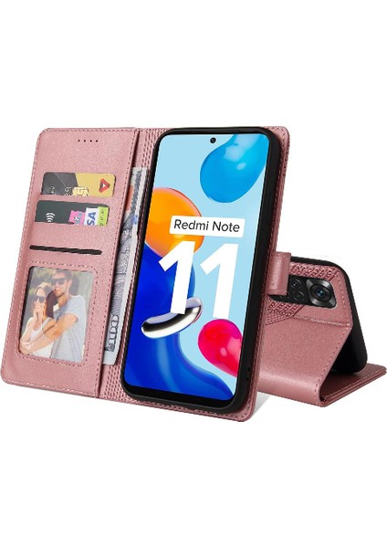 Xiaomi Redmi Not 11 Pro Için Flip Case Kickstand Üç Kart Yuvaları 4 (Yurt Dışından)