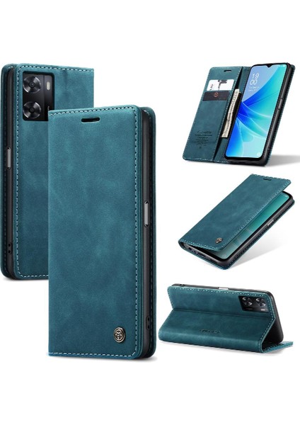 Oppo Için Flip Case A57 4G/A77 4G/A77S Flip Folio Kitap Kılıf Kart Yuvası Pu (Yurt Dışından)