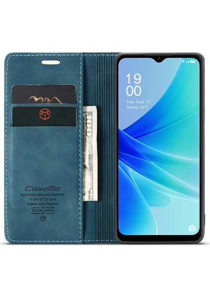 Oppo Için Flip Case A57 4G/A77 4G/A77S Flip Folio Kitap Kılıf Kart Yuvası Pu (Yurt Dışından)