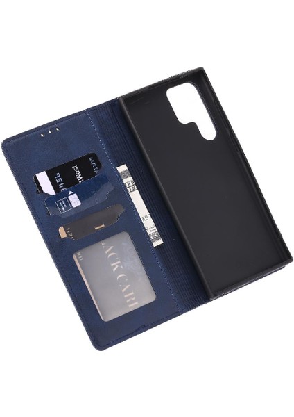 Samsung Galaxy S23 Ultra Manyetik Kapatma Kart Tutucu Için Cüzdan Kılıf (Yurt Dışından) fırsatları