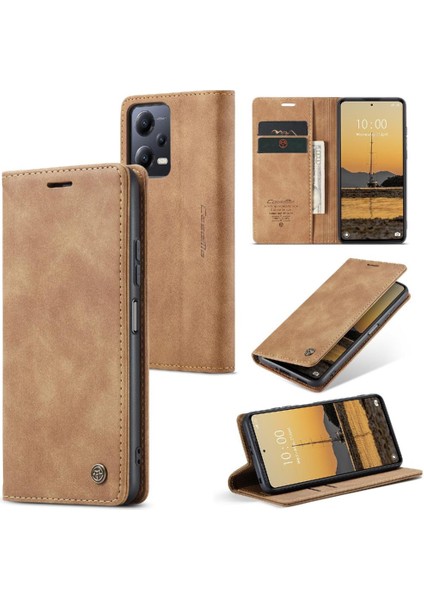 Xiaomi Redmi Not 12 Için Flip Case 5g Flip Folio Kitap Manyetik Kapatma Pu (Yurt Dışından)