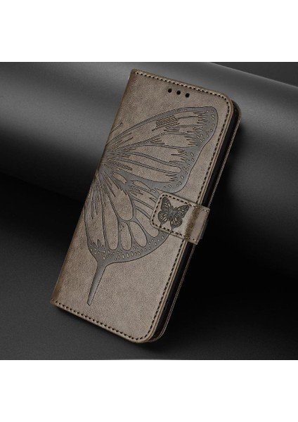 Xiaomi Redmi Not 8 Için Kılıf Premium Deri Kapak Çevirin Manyetik Kabartma (Yurt Dışından)