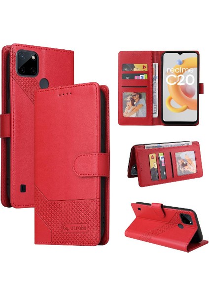 Realme C21Y Kickstand Darbeye 4 Köşe Koruma Kartı Için Flip Case (Yurt Dışından) indirimleri