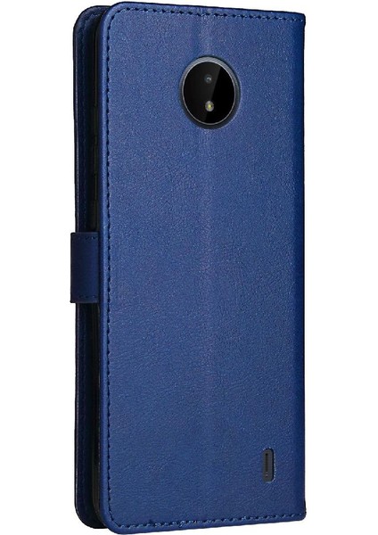 Nokia C10 Için Flip CASE/C20 Iş Cüzdan Telefon Kılıfı Klasik Düz Renk (Yurt Dışından)