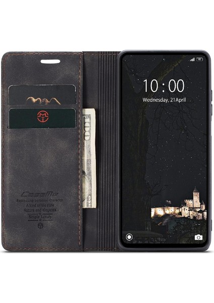 Xiaomi Redmi Not 12 Için Flip Case 4g Manyetik Kapatma Darbeye Vaka Pu (Yurt Dışından)