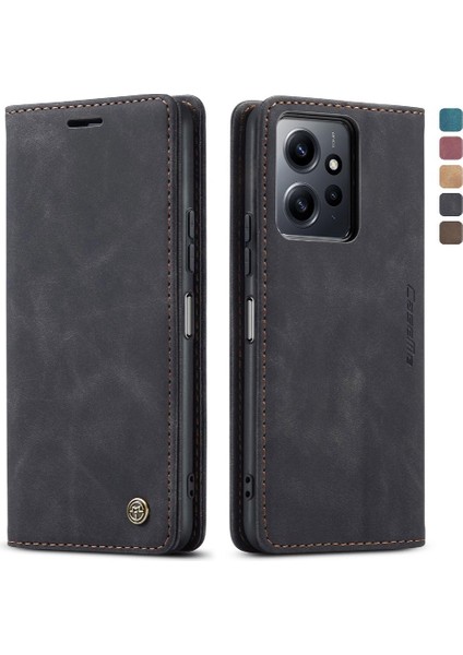 Xiaomi Redmi Not 12 Için Flip Case 4g Manyetik Kapatma Darbeye Vaka Pu (Yurt Dışından)