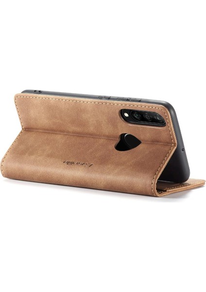 Huawei P30 Lite Durumda Kart Yuvası Için Flip Case Kickstand Flip Folio Kitap Pu (Yurt Dışından)