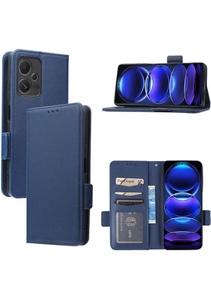 Xiaomi Poco X5 Pu Deri Manyetik Yan Toka Cüzdan Kart Yuvaları (Yurt Dışından)