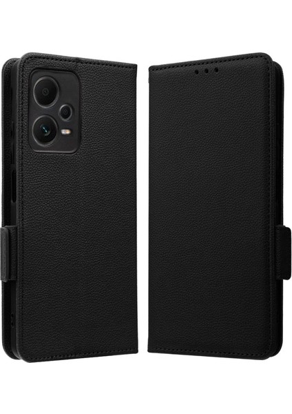 Xiaomi Redmi Için Not 12 Pro Artı Yan Toka Pu Deri Cüzdan Kart (Yurt Dışından)