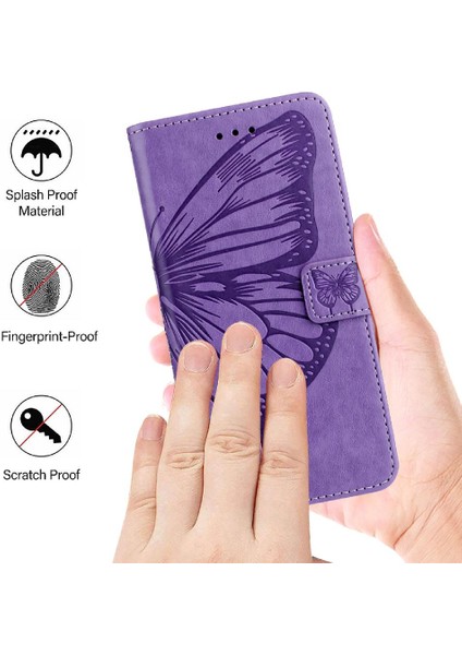 Tecno Pop 5c Premium Deri Kapak Kapak Manyetik Kabartma Için Kılıf (Yurt Dışından)