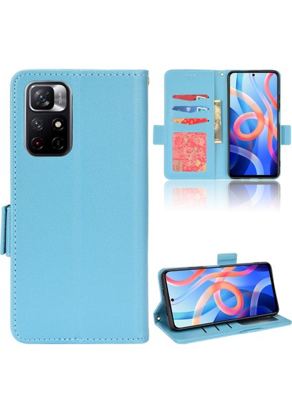 Xiaomi Redmi Için Not 11 5g Pu Deri Manyetik Cüzdan Kart Yuvaları (Yurt Dışından)