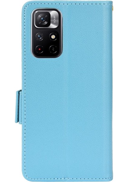 Xiaomi Redmi Için Not 11 5g Pu Deri Manyetik Cüzdan Kart Yuvaları (Yurt Dışından)