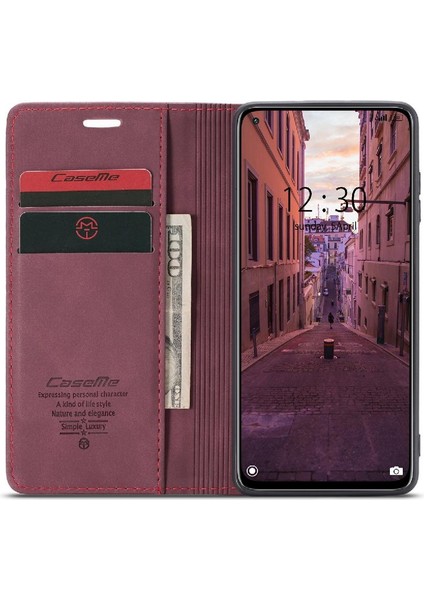 Xiaomi 10T Lite 5g Için Flip Case Kart Yuvası Kickstand Manyetik Kapatma (Yurt Dışından)