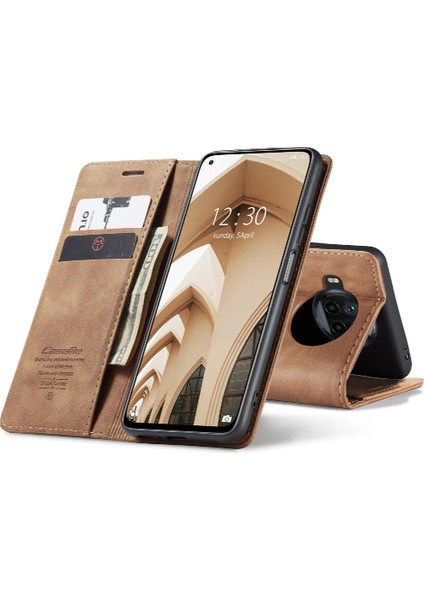 Xiaomi 10T Lite 5g Için Flip Case Kart Yuvası Kickstand Manyetik Kapatma (Yurt Dışından)