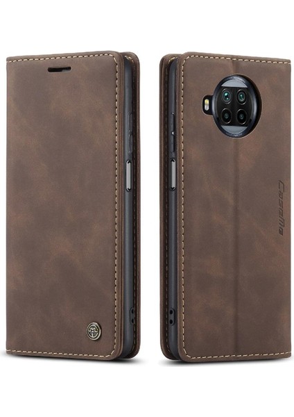 Xiaomi 10T Lite 5g Için Flip Case Kart Yuvası Kickstand Manyetik Kapatma (Yurt Dışından)