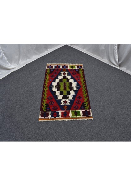 Yeni El Dokuma Şaheser Niğde Çukurkuyu Yün Kilim 4930