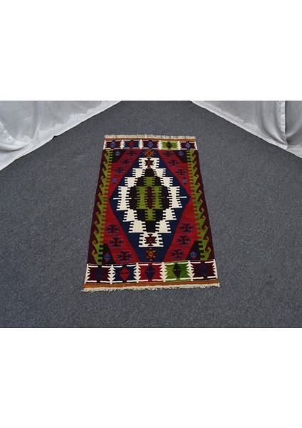 Yeni El Dokuma Şaheser Niğde Çukurkuyu Yün Kilim 4930