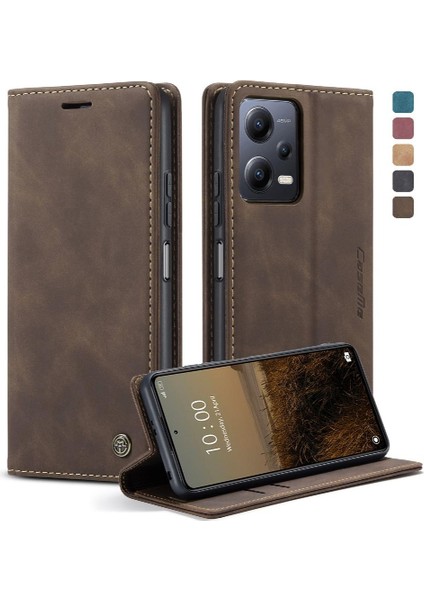 Xiaomi Redmi Not 12 Için Flip Case 5g Flip Folio Kitap Manyetik Kapatma Pu (Yurt Dışından)