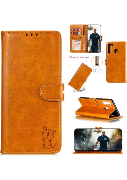 Cüzdan Durumda Xiaomi Redmi Için Not 8t Manyetik Kapatma Kart Tutucu Tüm (Yurt Dışından)