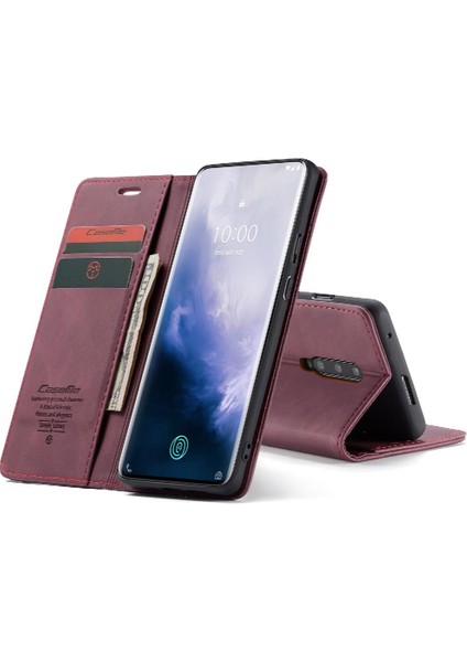 Oneplus 7 Için Flip Case Pro Kılıf Kart Yuvası Kickstand Flip Folio Kitap Pu (Yurt Dışından)