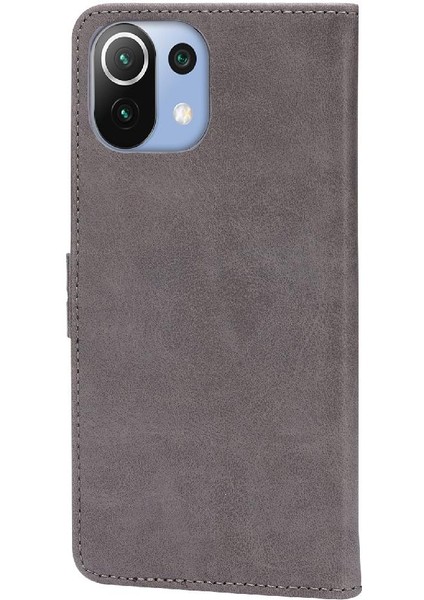 Cüzdan Durumda Xiaomi Mi 11 Lite Manyetik Kapatma Tüm Yuvarlak Koruma (Yurt Dışından)