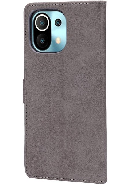 Xiaomi Mi 11 Için Cüzdan Durumda Tüm Yuvarlak Koruma Kickstand Kart Tutucu (Yurt Dışından)