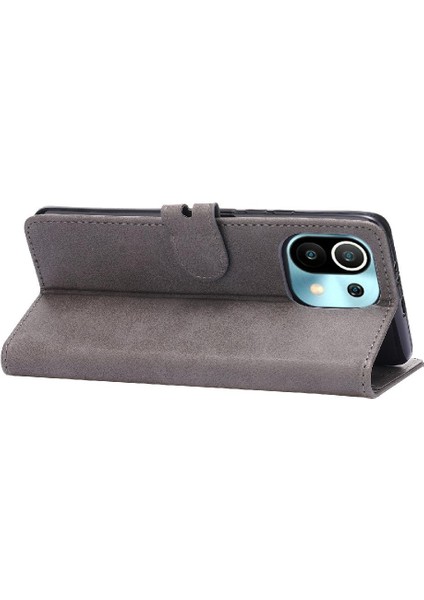 Xiaomi Mi 11 Için Cüzdan Durumda Tüm Yuvarlak Koruma Kickstand Kart Tutucu (Yurt Dışından)