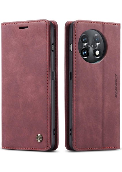 Oneplus 11 Flip Folio Kitap Kılıf Için Flip Case Kart Yuvası Kickstand Manyetik (Yurt Dışından)