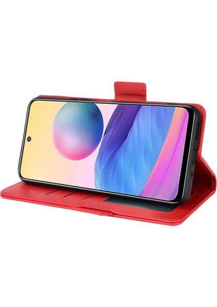 Xiaomi Poco M3 Pro Pu Deri Kart Yuvaları Tutucu Manyetik Yan (Yurt Dışından)