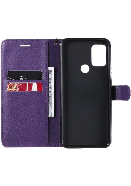 Motorola Moto G30 Için Flip CASE/G10 Klasik Düz Renk Yüksek Kaliteli Telefon (Yurt Dışından)