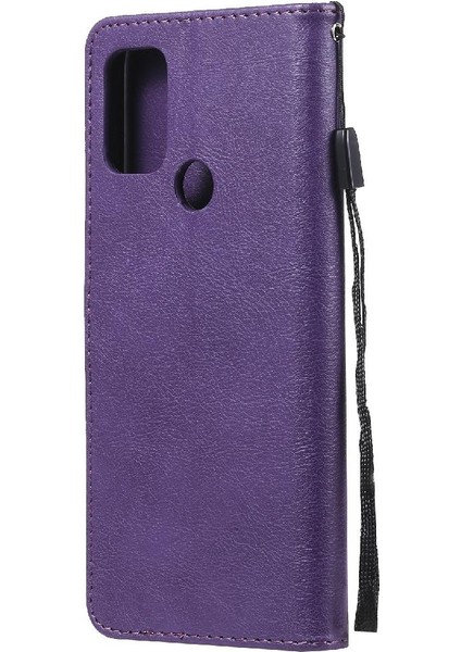 Motorola Moto G30 Için Flip CASE/G10 Klasik Düz Renk Yüksek Kaliteli Telefon (Yurt Dışından)