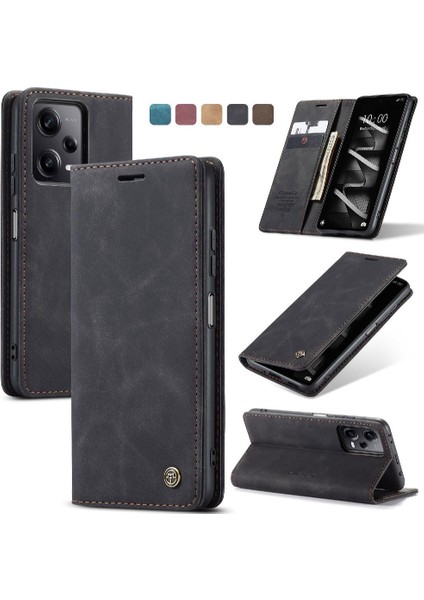 Xiaomi Poco X5 Pro 5g Flip Için Flip Case Folio Kitap Manyetik Kapatma Pu (Yurt Dışından)