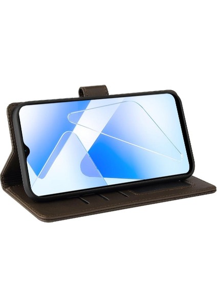 Oppo Oppo 5g Premium Deri Kickstand Darbeye 4 Köşe Için Flip Case (Yurt Dışından)