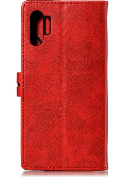 Samsung Galaxy NOTE10 Pius Kickstand Kart Tutucu Manyetik Için Cüzdan Kılıf (Yurt Dışından)