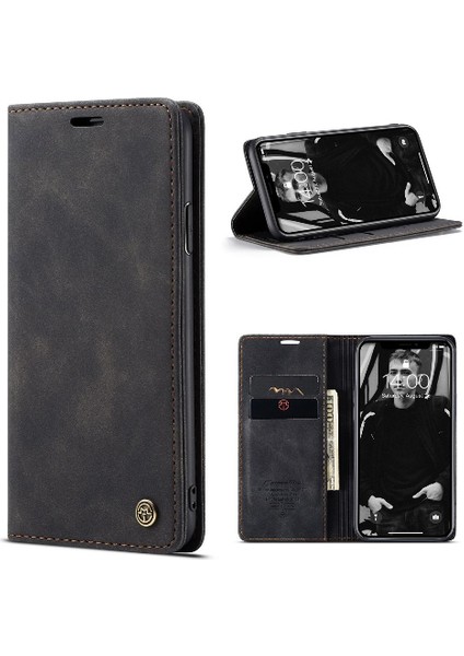 Iphone Xr Flip Folio Kitap Vintage Pu Deri Cüzdan Kılıf Için Flip Case (Yurt Dışından) fırsatları