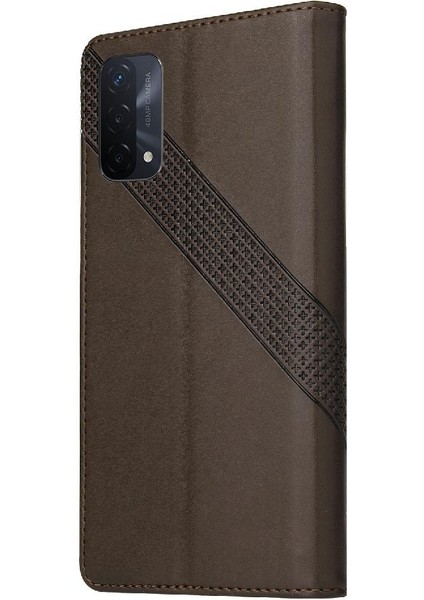 Oppo A93 5g Premium Deri Üç Kart Yuvaları Kickstand 4 Için Flip Case (Yurt Dışından)