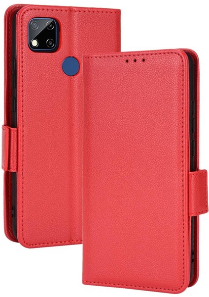 Xiaomi Redmi 9C/10A Yan Toka Pu Deri Kart Yuvaları Tutucu (Yurt Dışından)