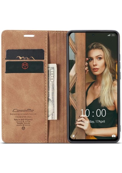 Xiaomi Redmi Not 10 Için Flip Case Pro Max Flip Folio Kitap Kılıf Kart Yuvası (Yurt Dışından)